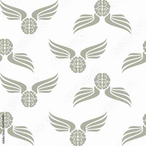 seamless background  wing  feather  angel  brain
