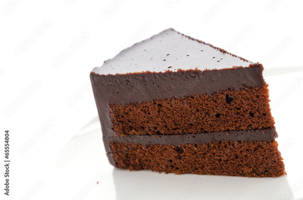 Cake chocolate isolated on white background Cake chocolate isolated on white background