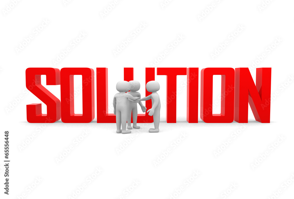 Finding solution. Conceptual business illustration Finding solution. Conceptual business illustration