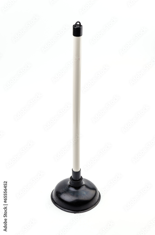 Plunger isolated white background Plunger isolated white background