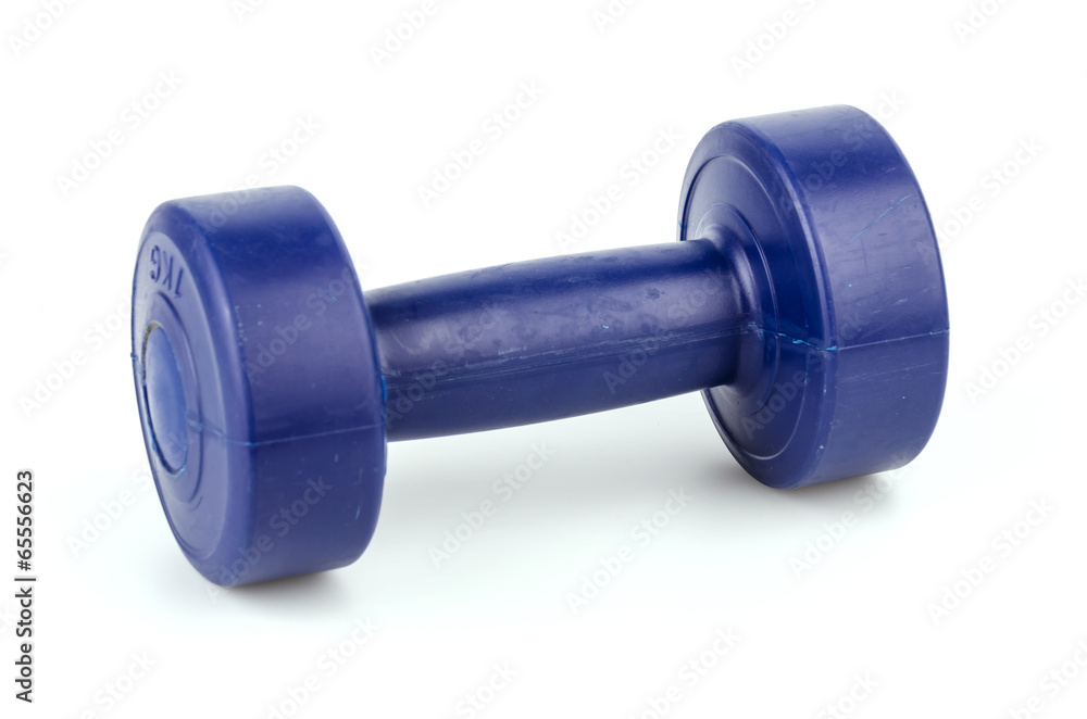 Dumbbells isolated white background Dumbbells isolated white background