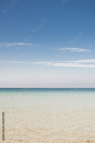 Blue sea water background © nongpoo