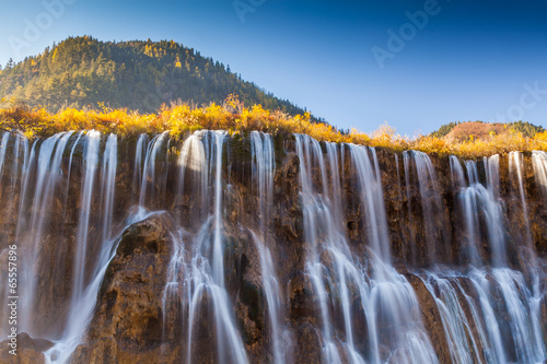 Beautiful Waterfall in Jiuzhaigou  Sichuan province