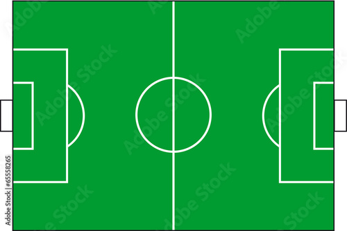 Fußballfeld, Vektorgrafik
