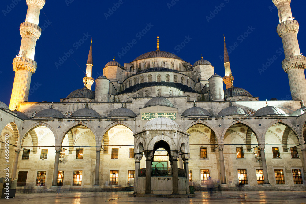 Fototapeta premium Sultanahmet mosque night
