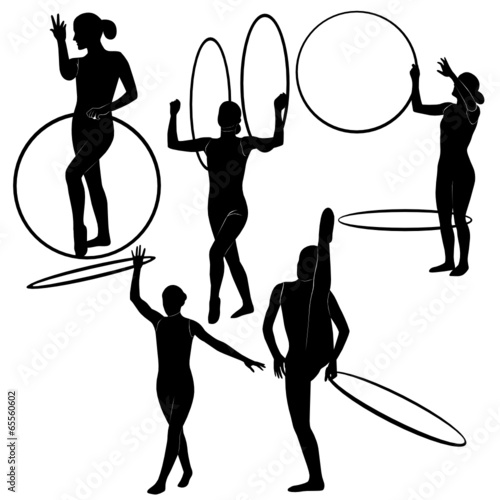 gymnast with a hoop