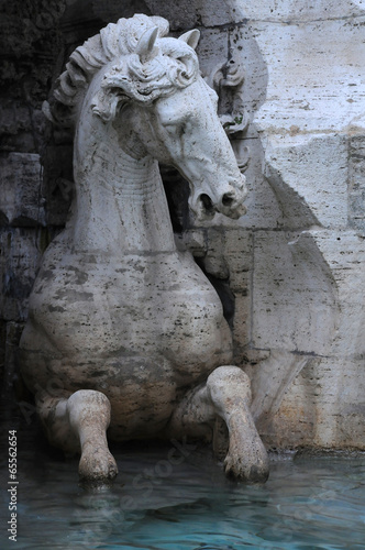 Part of the Fountain of Four Rivers