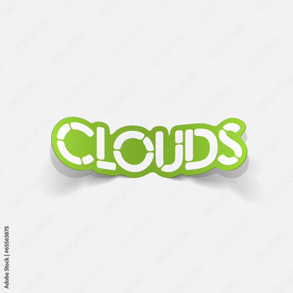 realistic design element: clouds realistic design element: clouds