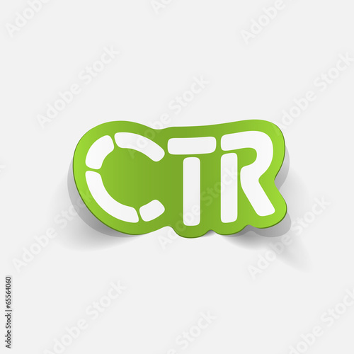 realistic design element: ctr