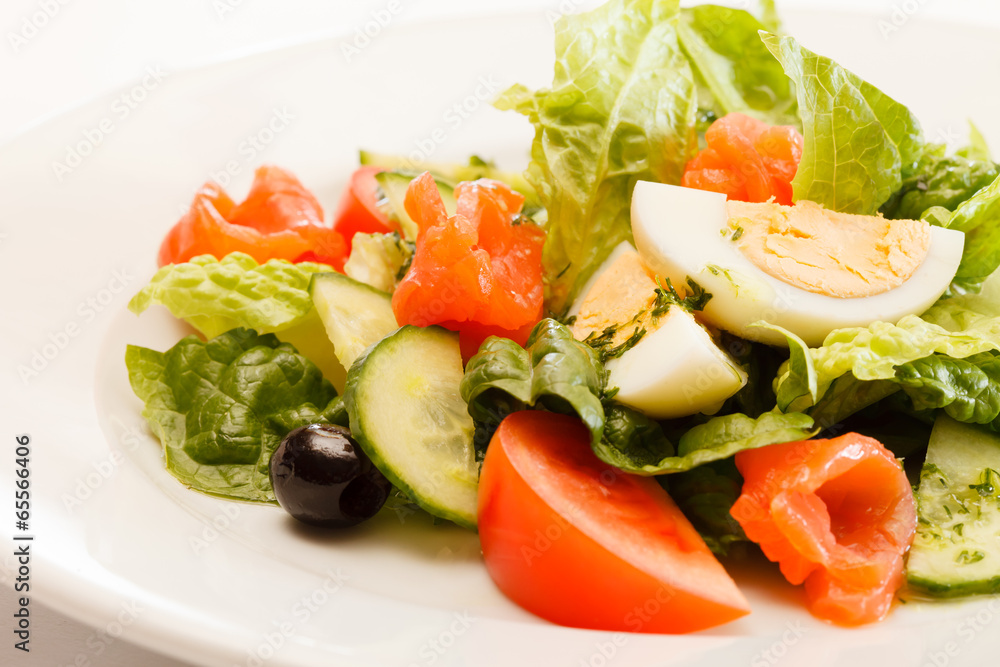 vegetable salad with egg vegetable salad with egg