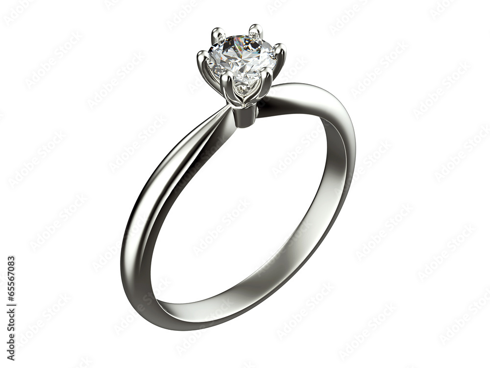 Golden Ring with Diamond. Jewelry background Golden Ring with Diamond. Jewelry background