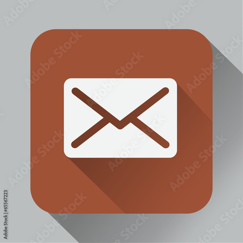 Envelope icon shadow brown