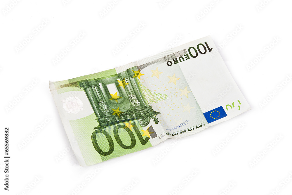 hundred euros isolated on white background, economy hundred euros isolated on white background, economy