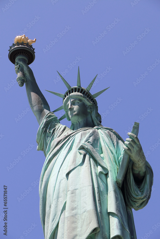 Obraz premium The Statue of Liberty on Liberty Island in New York City