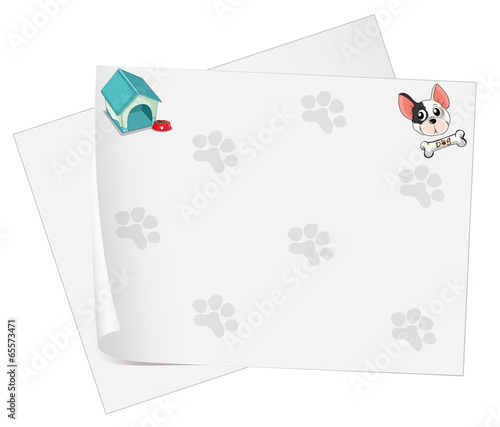 Empty stationery papers