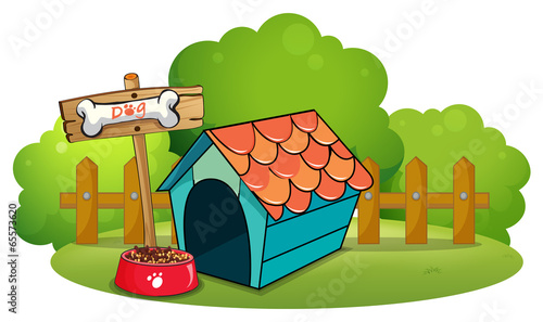 A pethouse near the fence