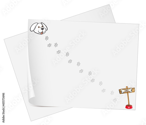 Empty sheets of bondpaper