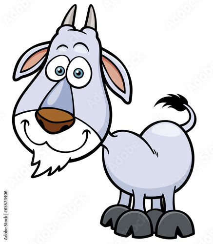 Vector illustration of Goat Cartoon