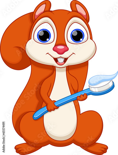 Cute squirrel cartoon