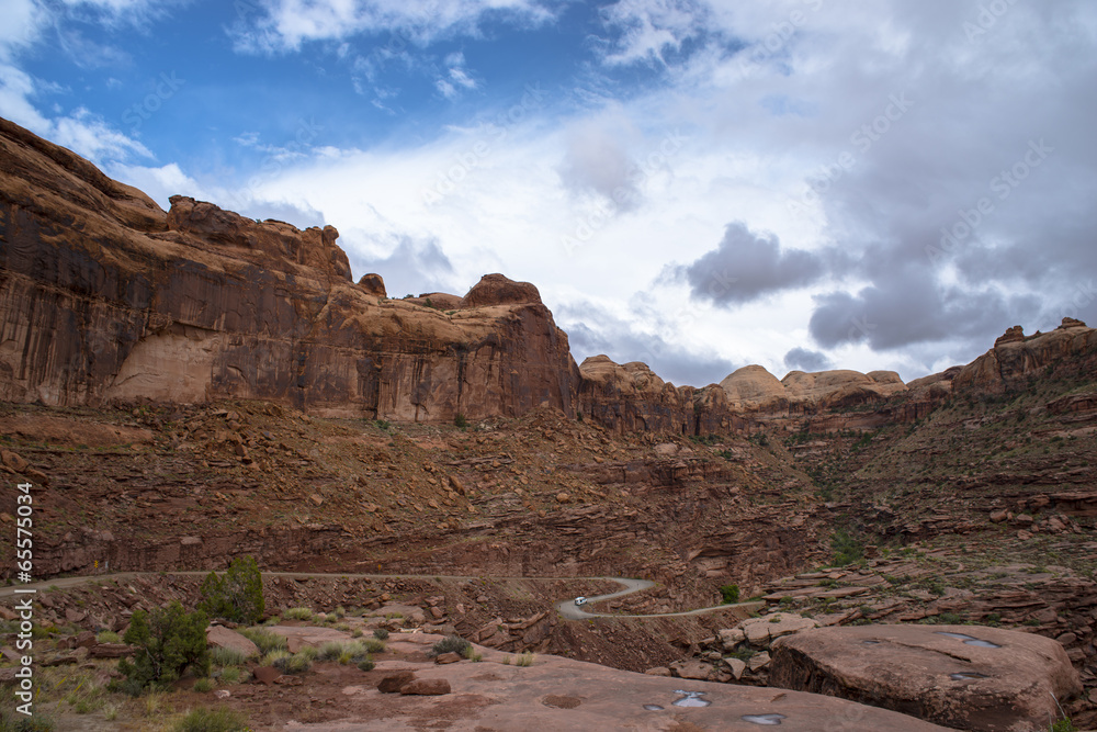 Road Switchbacks near Hunter Canyon