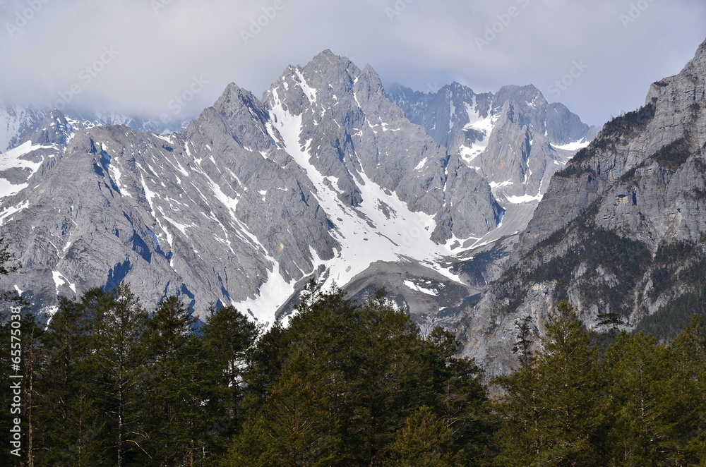 The Peak of Alpine Mountains
