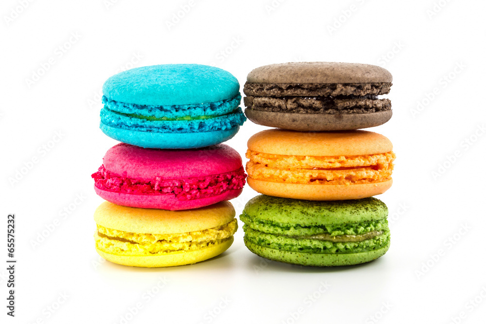 Sweet and colourful french macaroons. Sweet and colourful french macaroons.