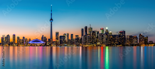 Toronto panorama at dusk