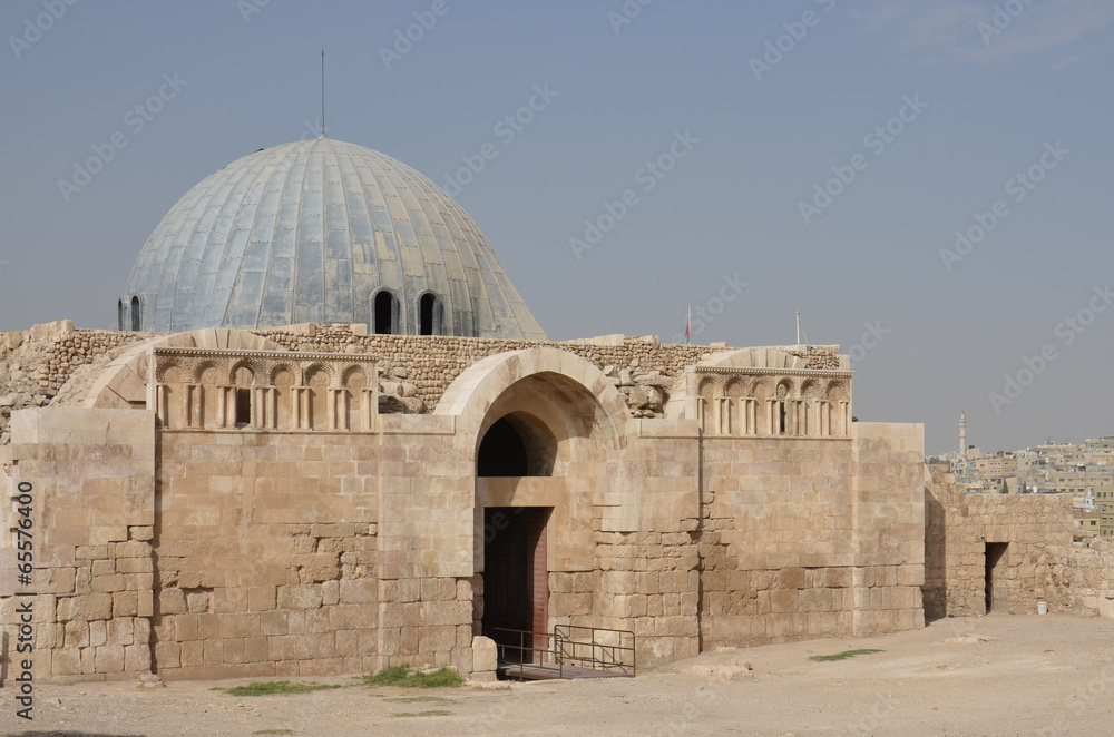 Umayyad Palace Gateway at the Citadel in Amman, Jordan