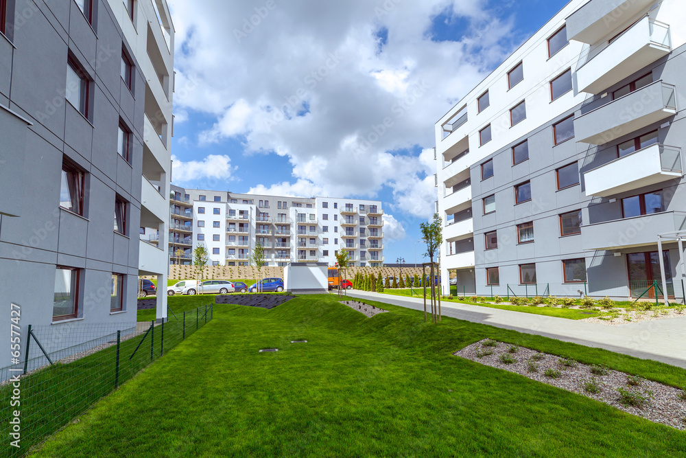 New residential area in construction, Poland New residential area in construction, Poland