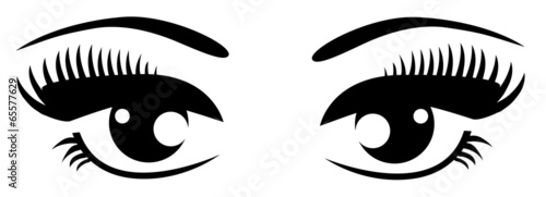 vector black eyes
