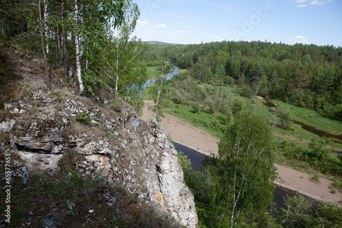 Sverdlovsk region. Russia. Natural park "Deer Streams".