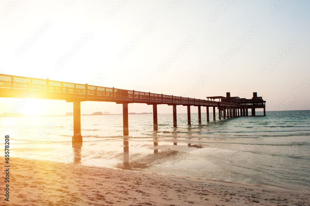 Fototapeta premium Pier in Dubai