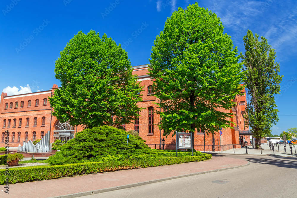 Facade of Baltic Philharmonic in Gdansk, Poland
