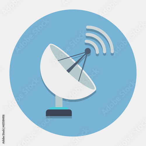 Vector sattelite dish icon