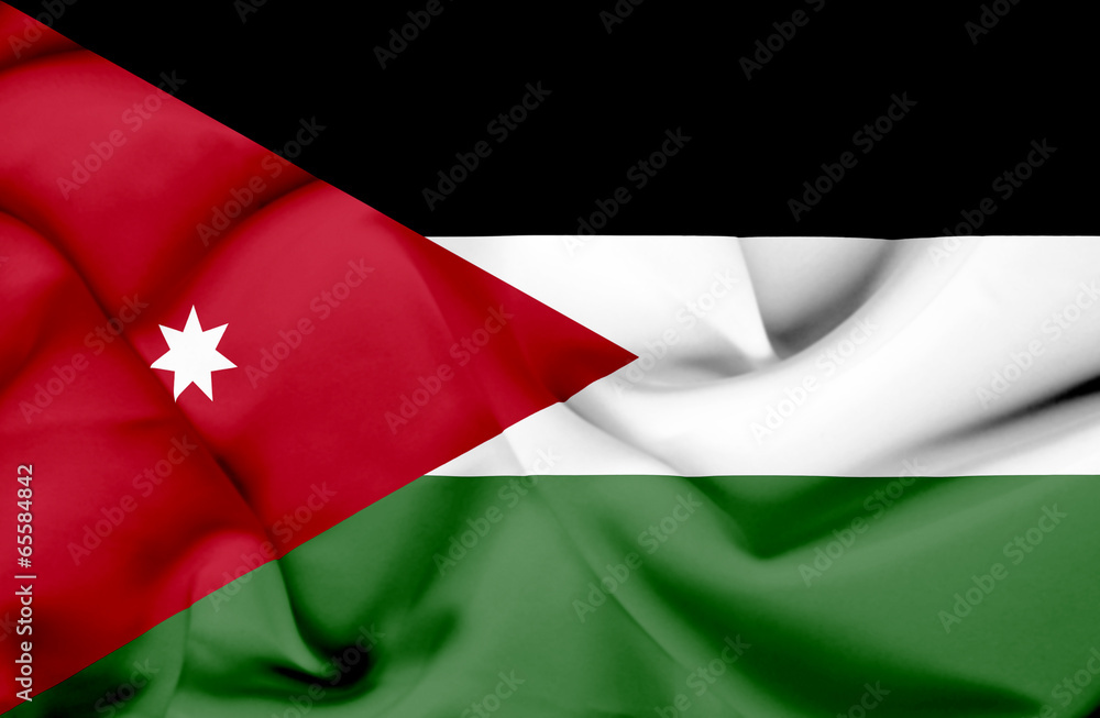 Jordan waving flag Jordan waving flag