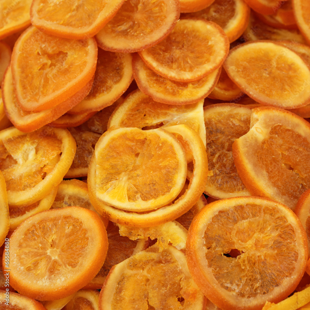 candied orange fruit slices as background candied orange fruit slices as background
