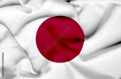 Free Download Japan waving flag - GFXLoad