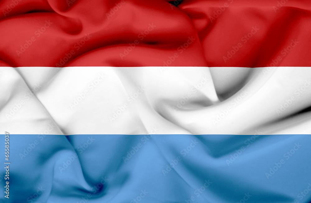 Luxembourg waving flag Luxembourg waving flag