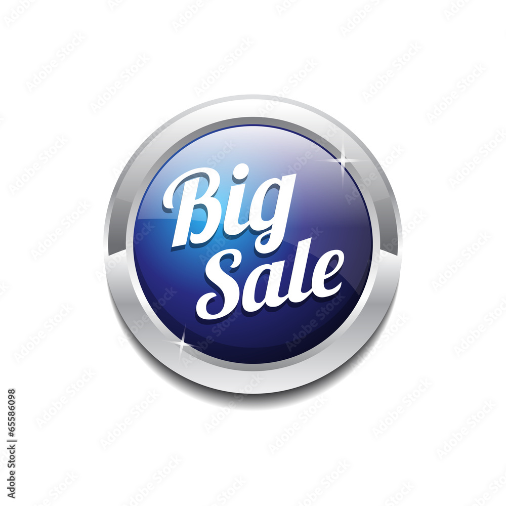 Big Sale Glossy Shiny Circular Vector Button Big Sale Glossy Shiny Circular Vector Button
