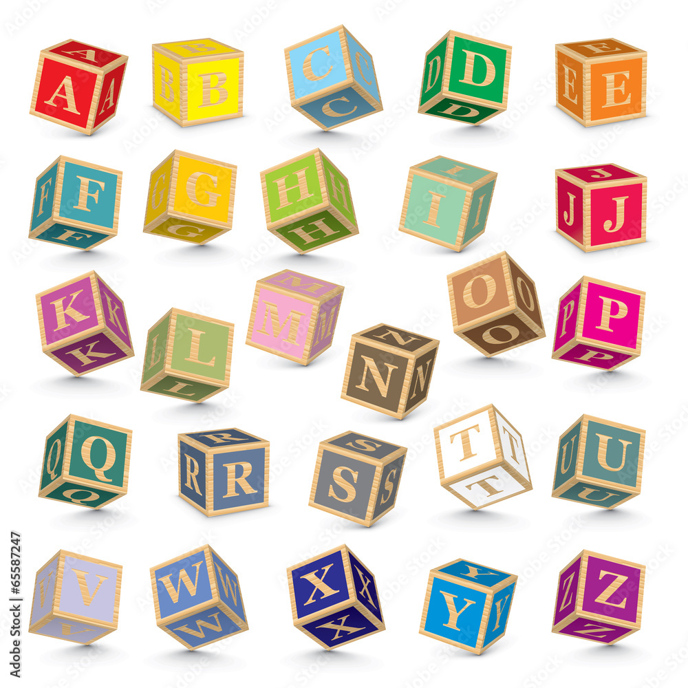 Vector alphabet blocks Vector alphabet blocks
