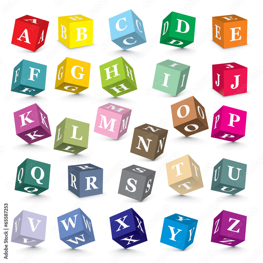 Vector alphabet blocks Vector alphabet blocks