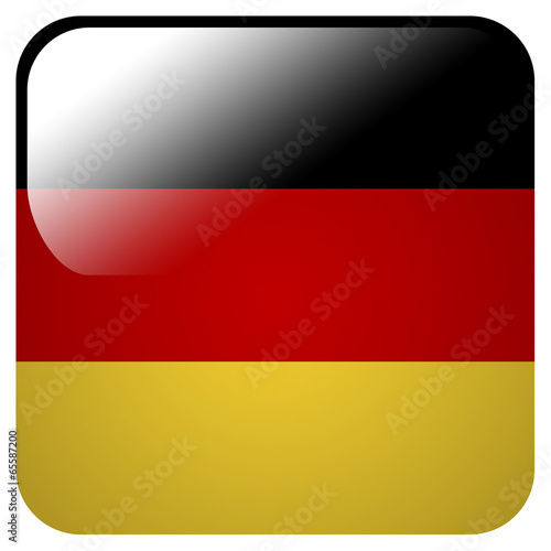 Glossy icon with flag of Germany