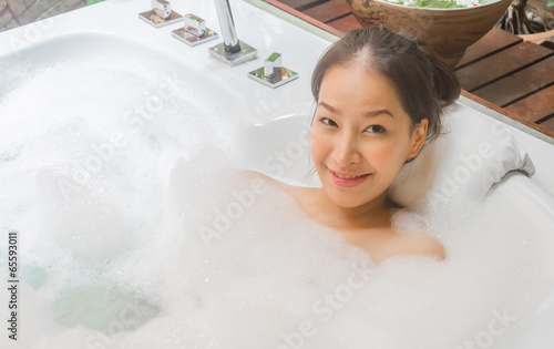Women spa bath