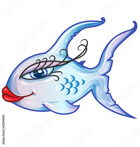 sensual fish cartoon