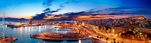 Panoramic view of Cagliari ...