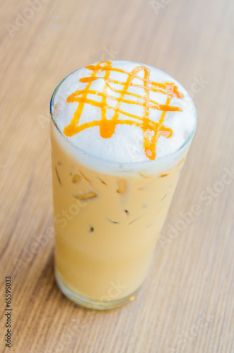 Iced caramel coffee