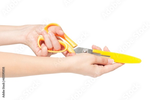 Scissors for cutting