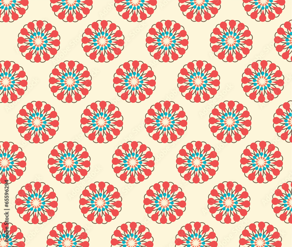 Seamless pattern   Simple flower background