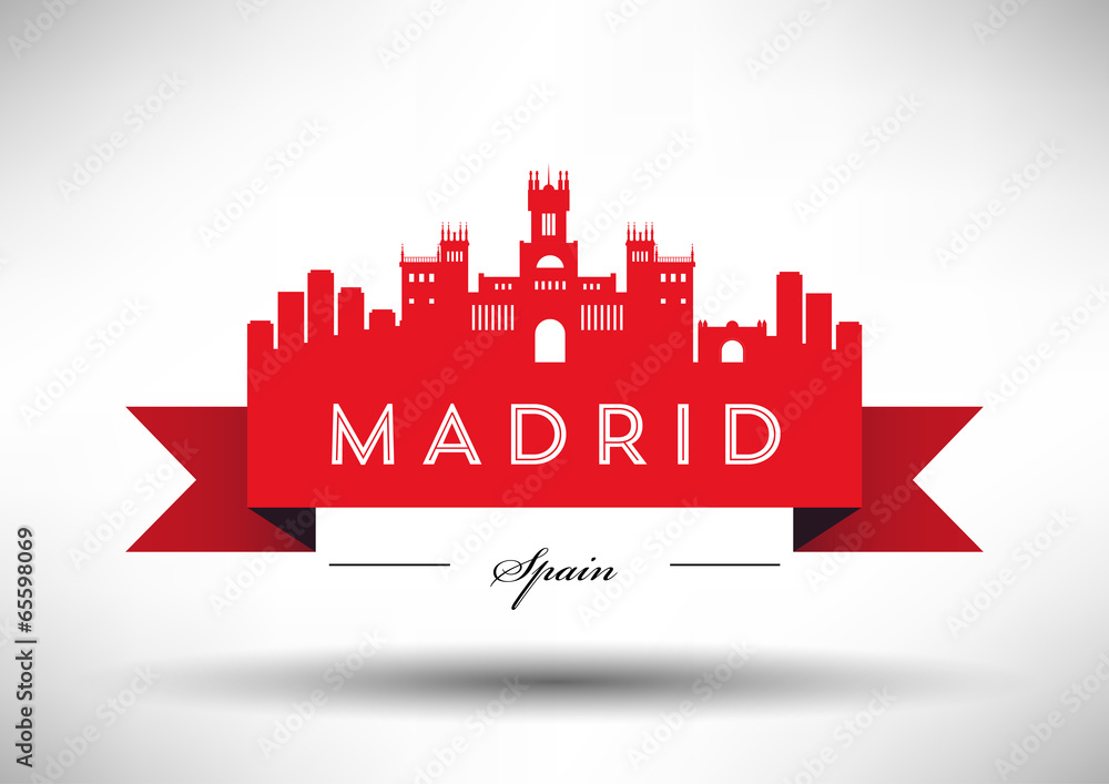 Madrid City Typography Design
