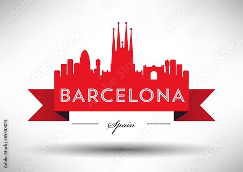 Barcelona City Typography Design